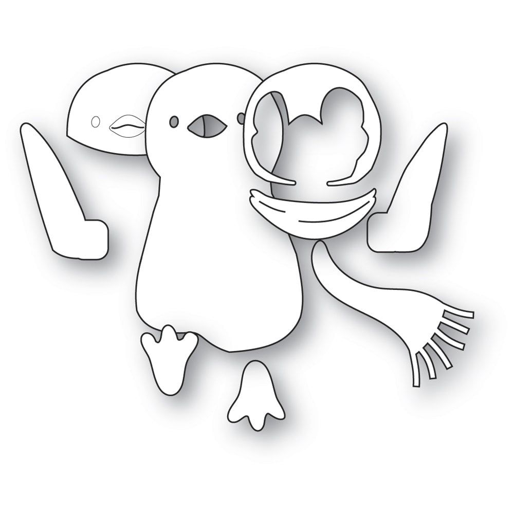 Memory Box 94915 Marching Penguin craft die