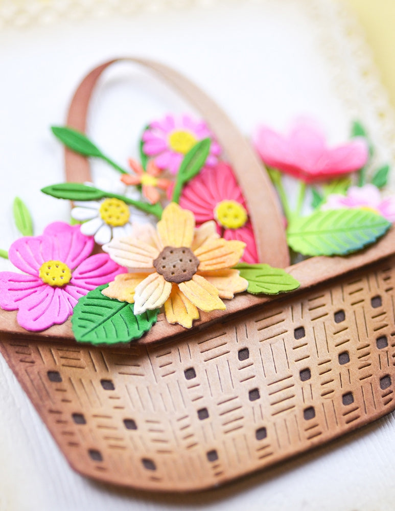 Memory Box Woven Flower Basket craft die 94941