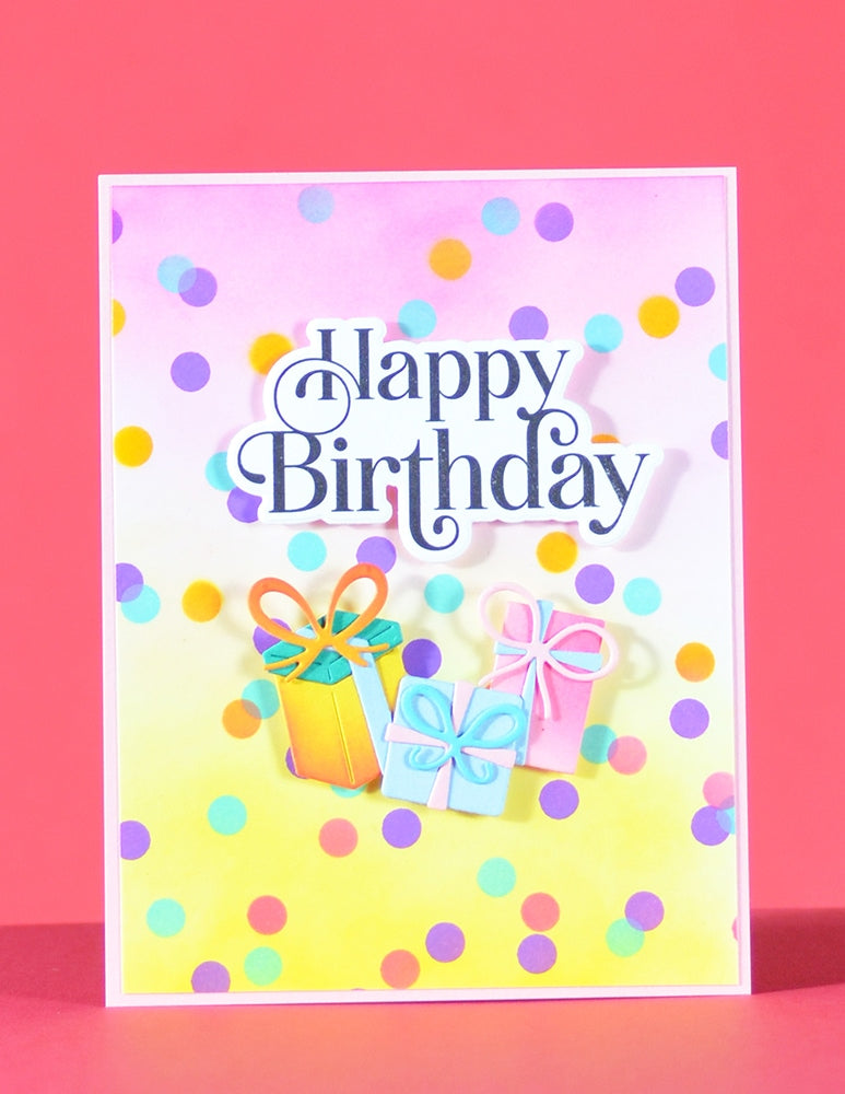 Memory Box Polkadot Stencil Set