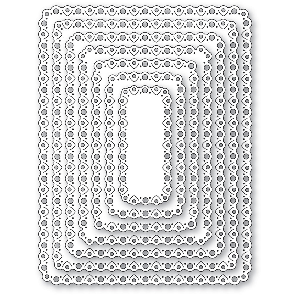 Memory Box Notched Eyelet Frames craft die 94962