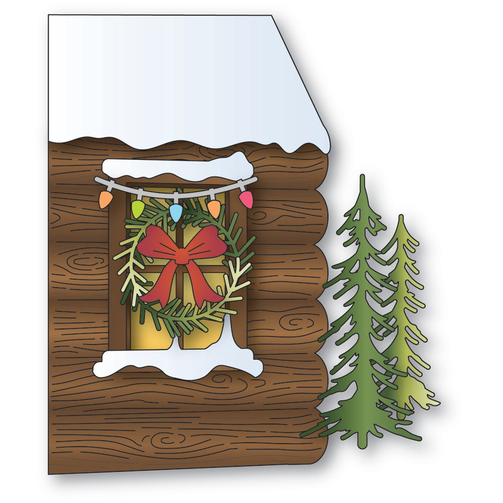 Memory Box Log Cabin Scene Craft Die - 94986