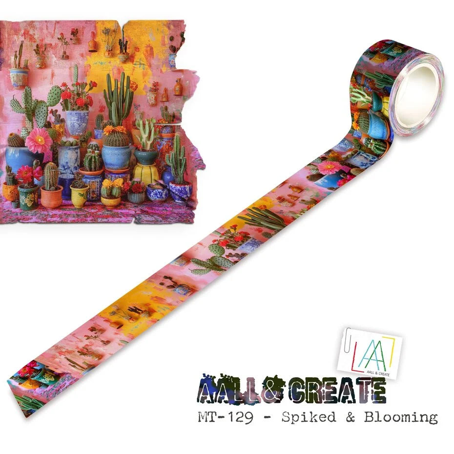 Aall and Create Layer-It-Up Washi Tape 25mm 10m Spiked & Blooming (AALL-MT-129)