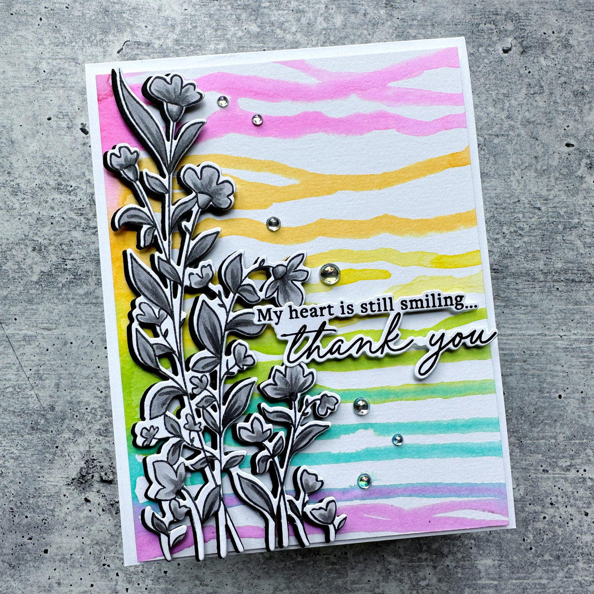 Pinkfresh Studio Humbled & Grateful stencil/Die Bundle