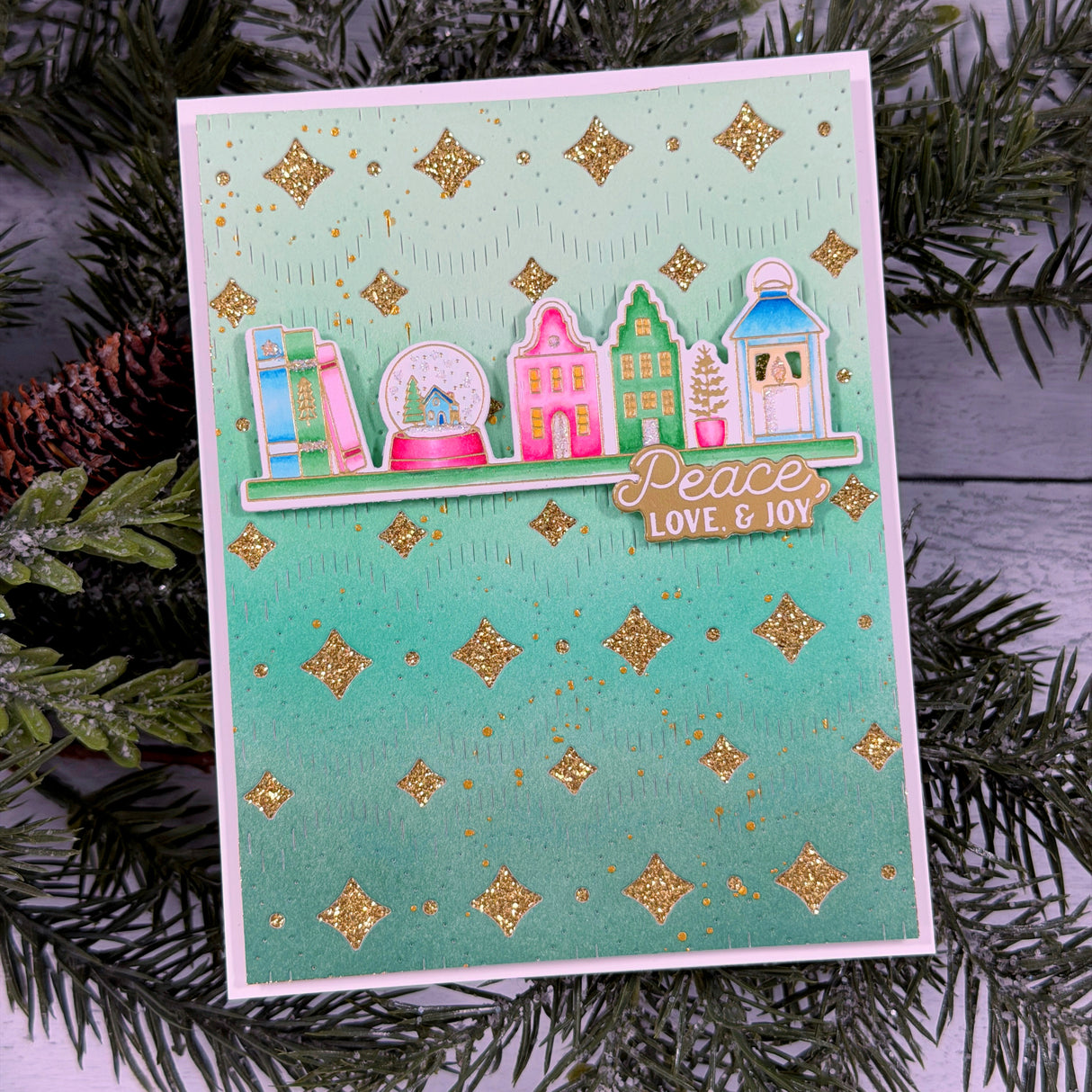 Pinkfresh Studio Holiday Treasures press plate
