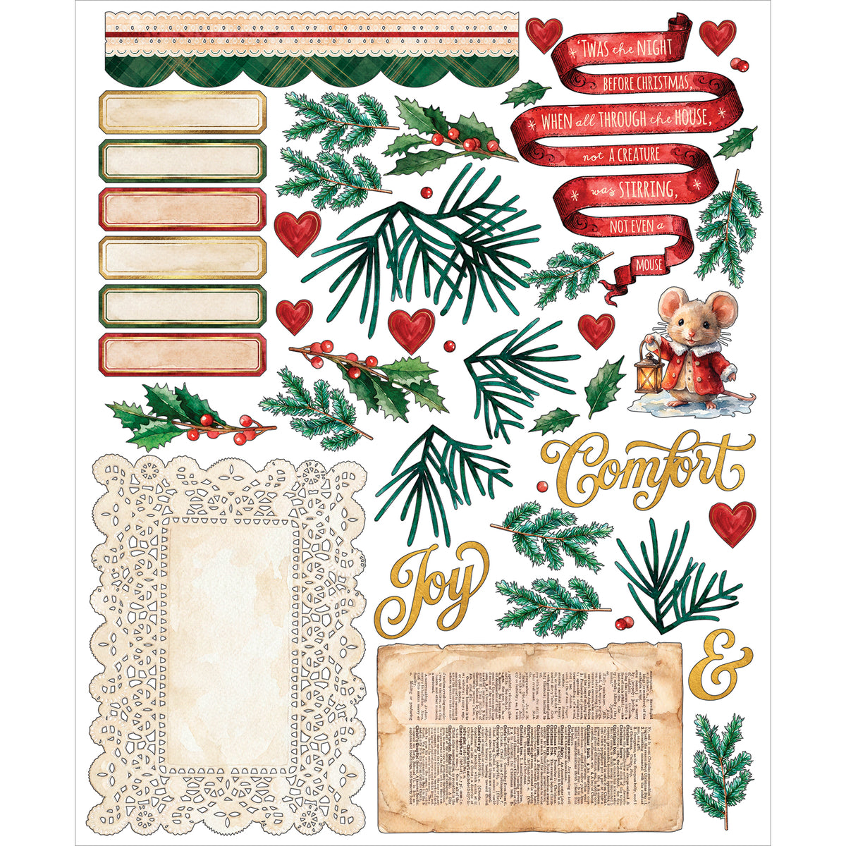 49 & Market Santa's Winter Village Card Kit - AIO-38002