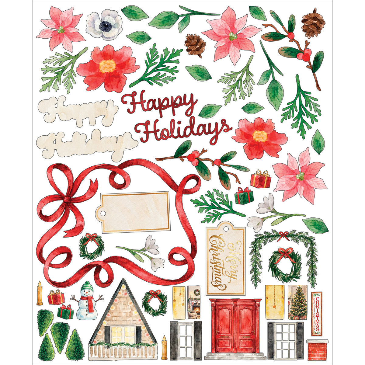 49 & Market Santa's Winter Village Card Kit - AIO-38002