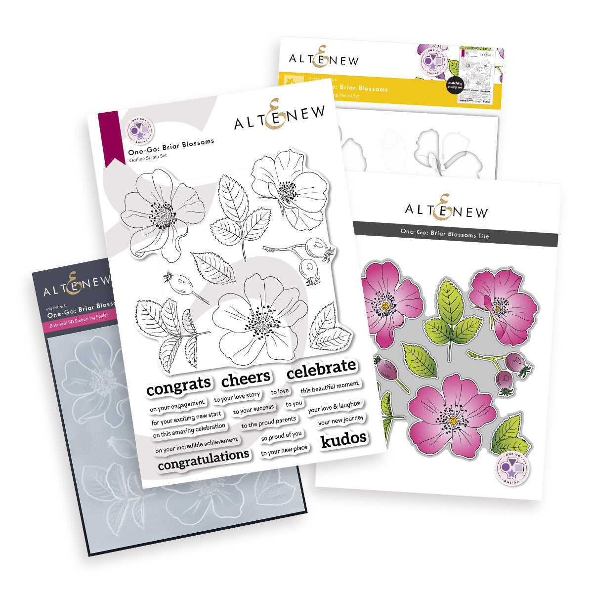 Altenew One-Go: Briar Blossoms - Complete Bundle - ALT10604BN