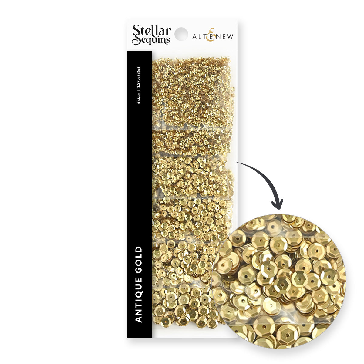 Altenew Stellar Sequins – Antique Gold