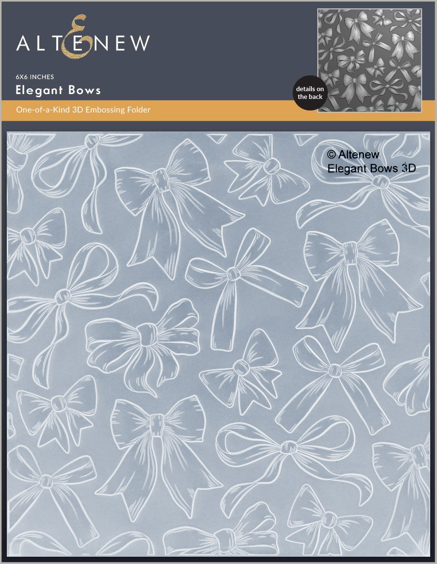 Altenew Elegant Bows - Complete Bundle (Stencil, Die & Embossing Folder)