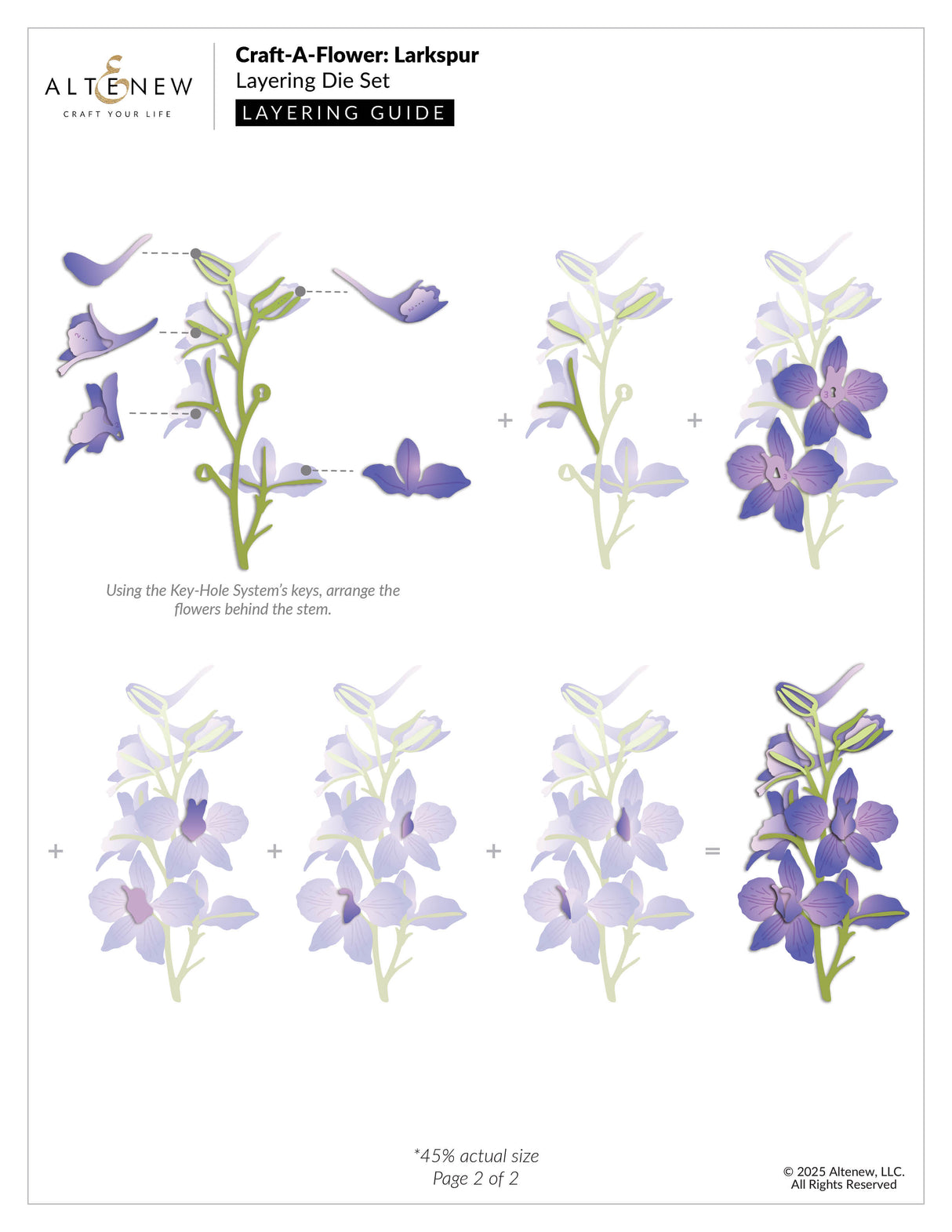 Altenew Craft-A-Flower: Larkspur Layering Die Set