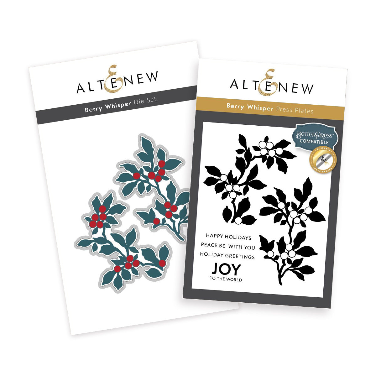 Altenew Berry Whisper - Complete Bundle (press plate & Die)