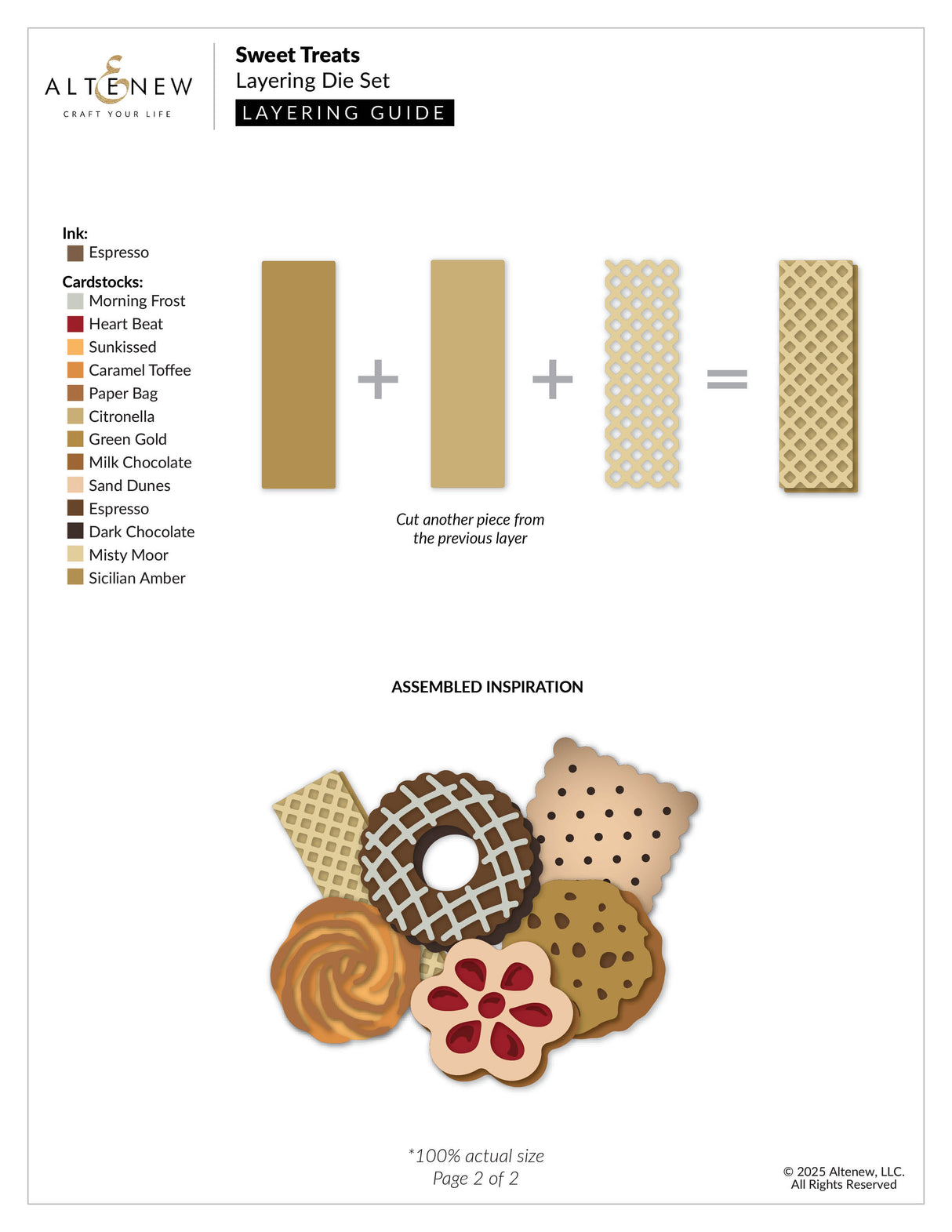 Altenew Sweet Treats Layering Die Set