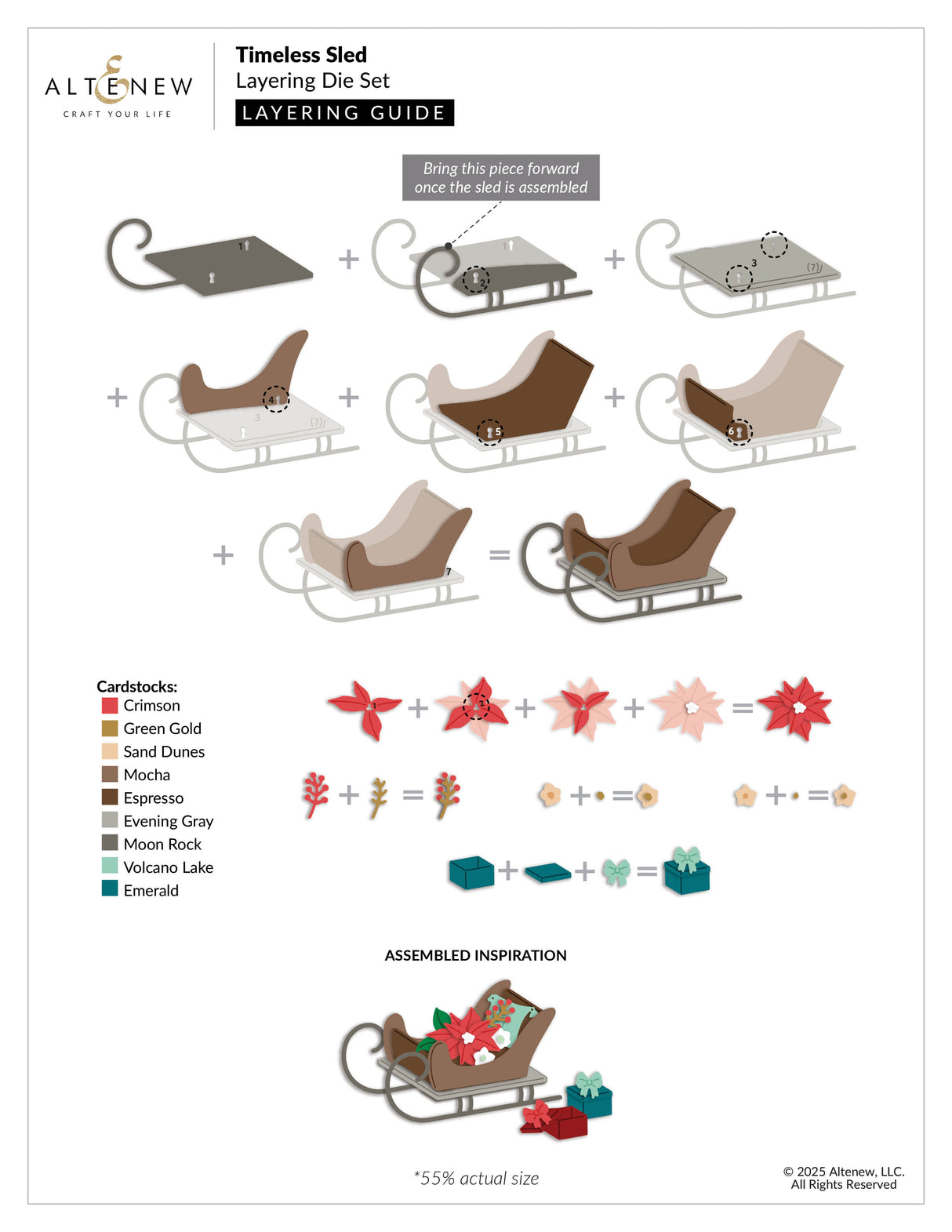 Altenew Timeless Sled Layering Die Set