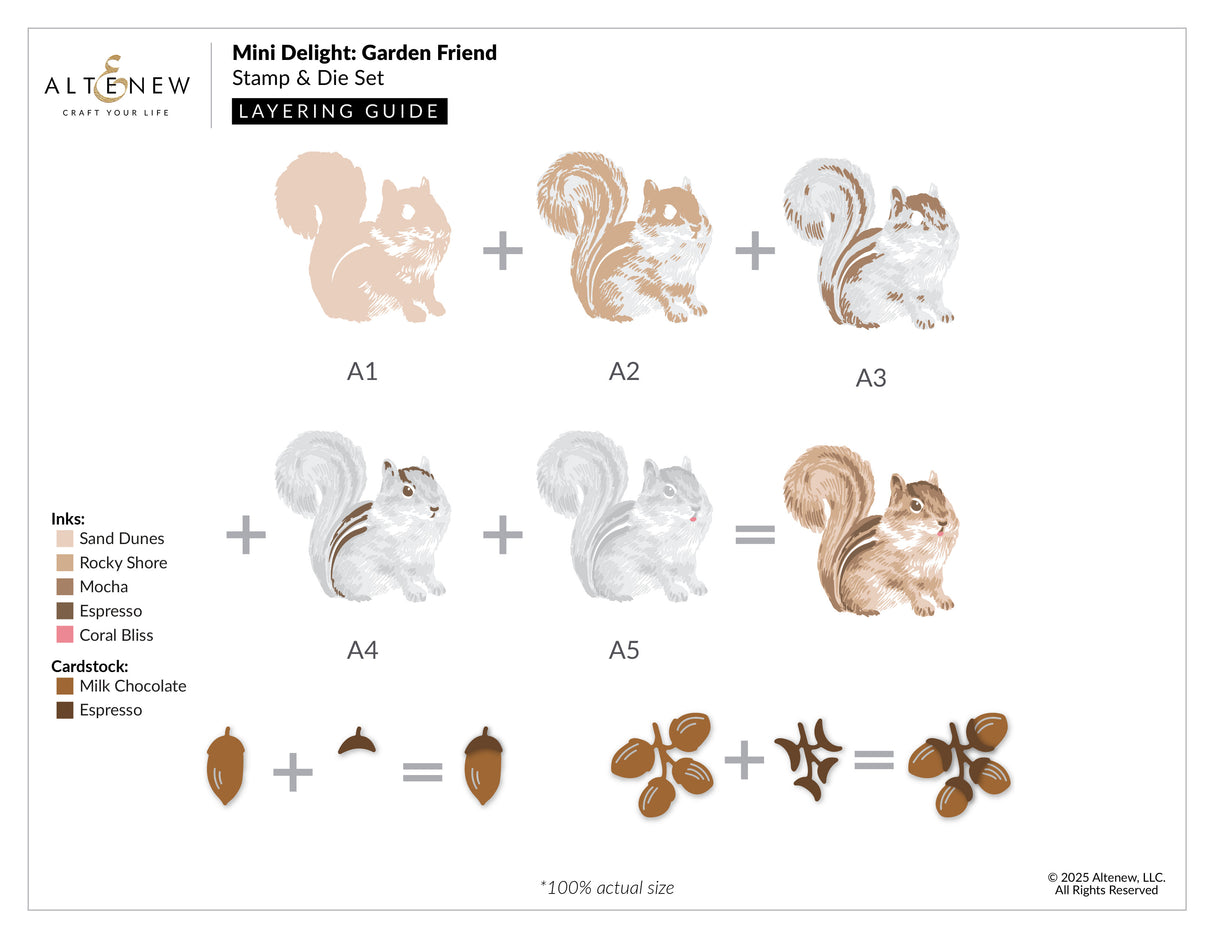 Altenew Mini Delight: Garden Friend Stamp & Die Set