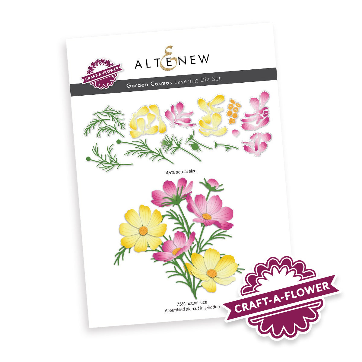 Altenew Craft-A-Flower: Garden Cosmos Layering Die Set