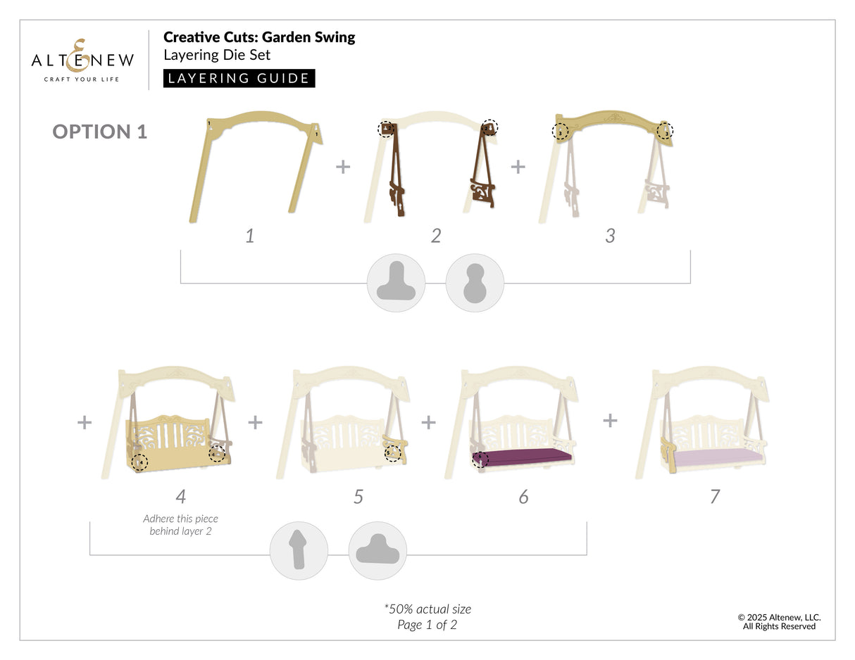 Altenew Creative Cuts: Garden Swing Layering Die Set