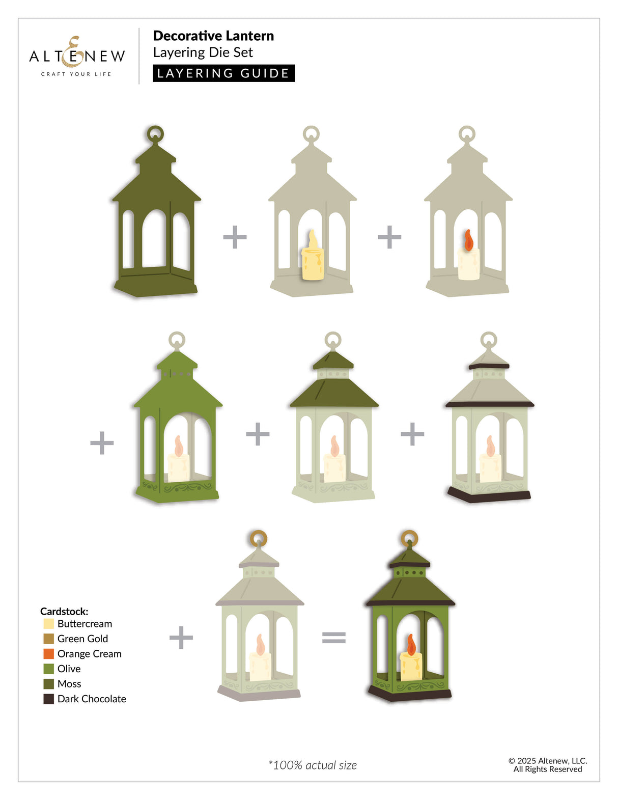 Altenew Decorative Lantern Layering Die Set