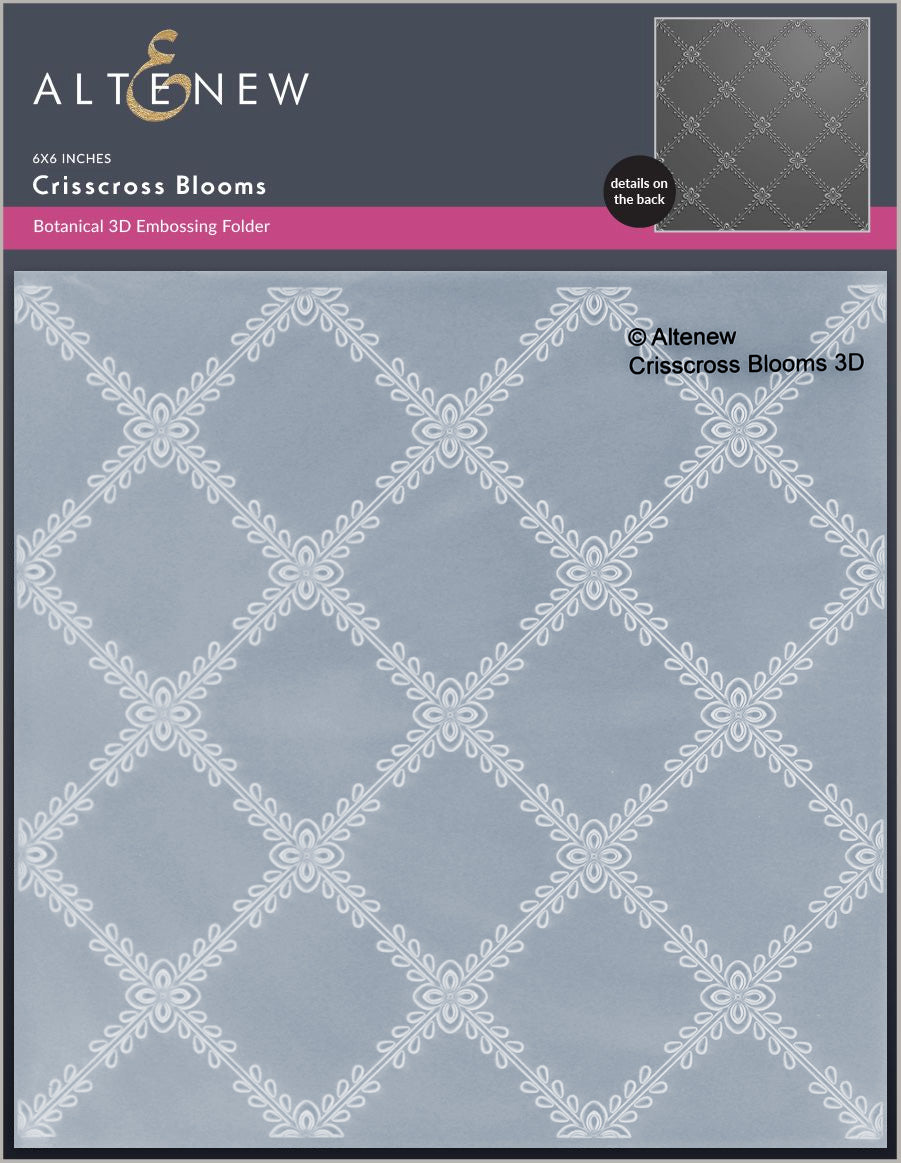 Altenew Crisscross Blooms 3D Embossing Folder