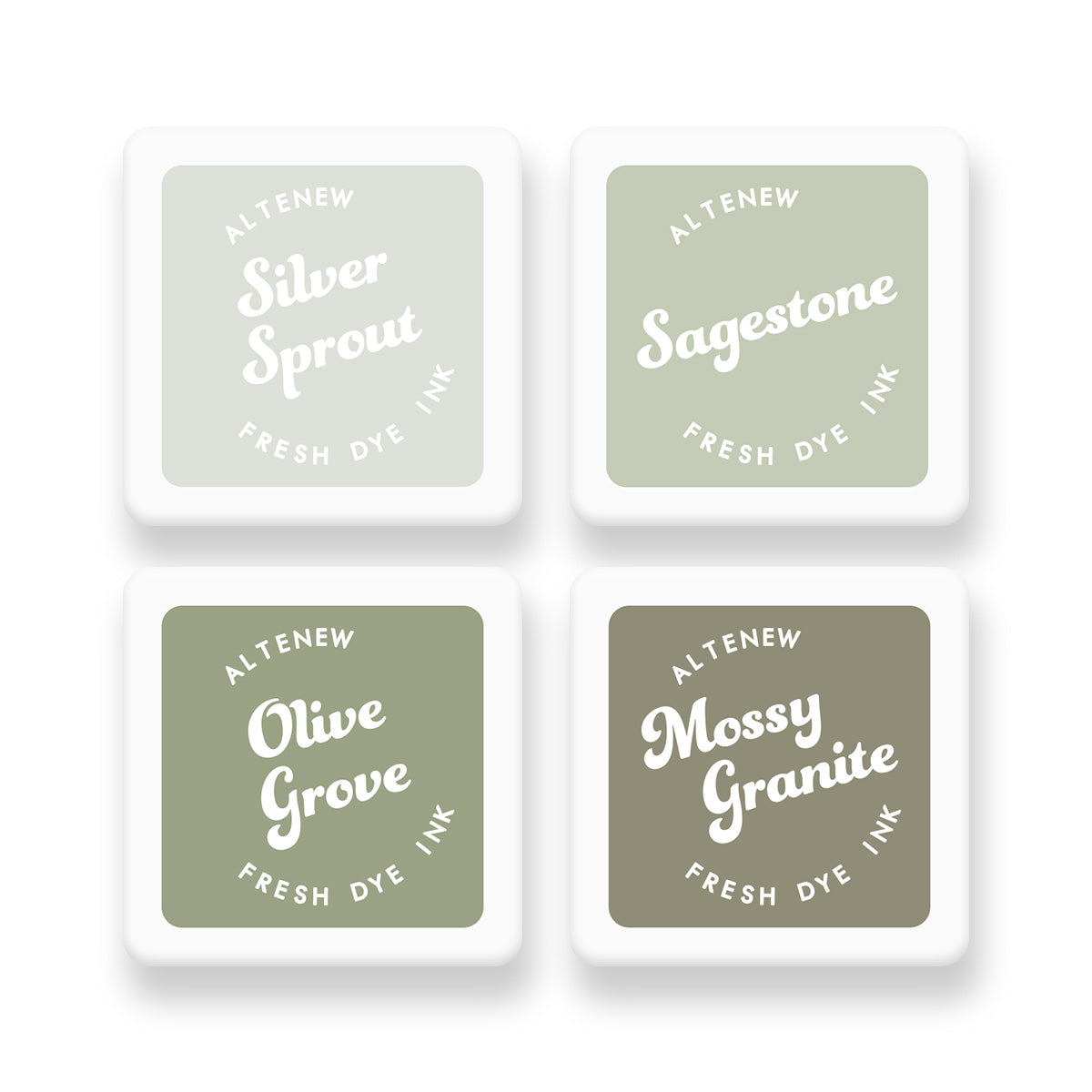 Altenew Sage Garden Fresh Dye Ink Mini Cube Set
