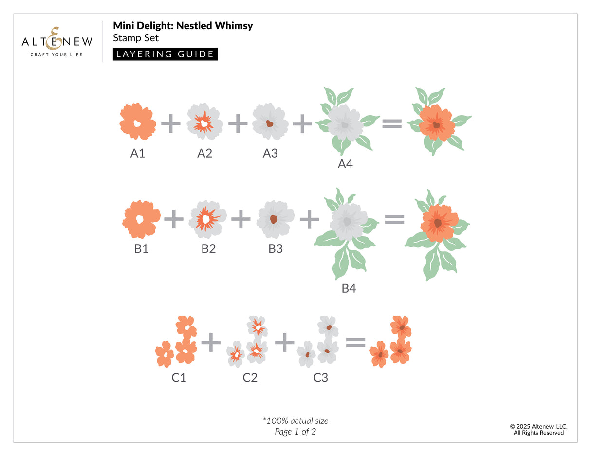 Altenew Mini Delight: Nestled Whimsy Stamp & Die Set