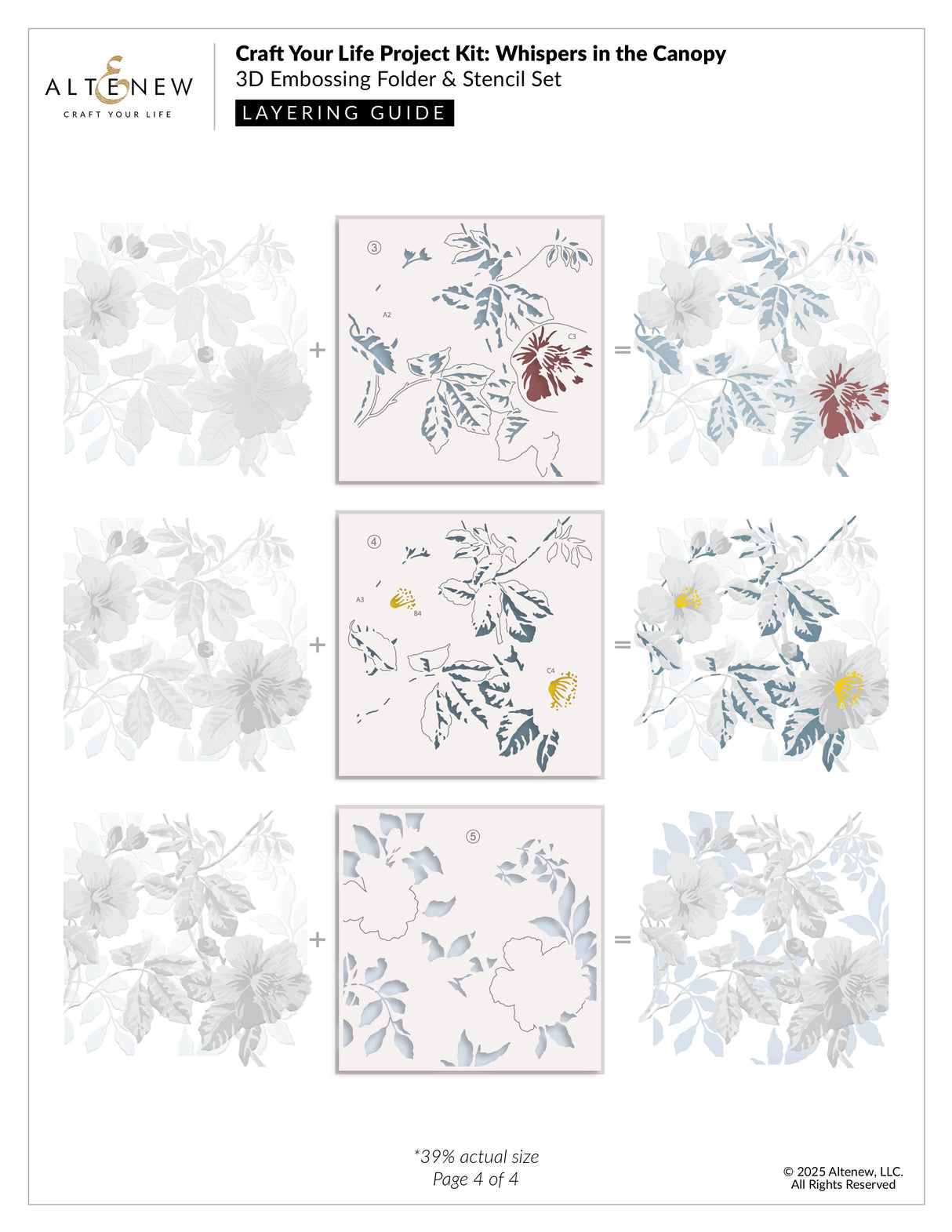 Altenew Craft Your Life Project Kit: Whispers in the Canopy + Add-On Die