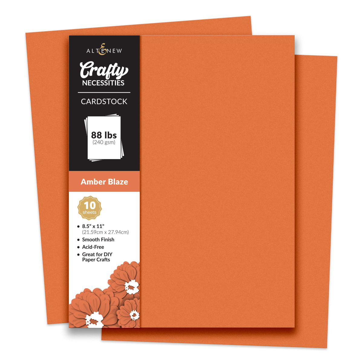 Altenew Crafty Necessities: Amber Blaze Cardstock (10 sheets)