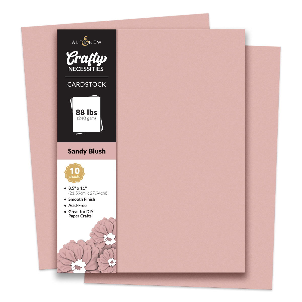 Altenew Crafty Necessities: Sandy Blush Cardstock (10 sheets)