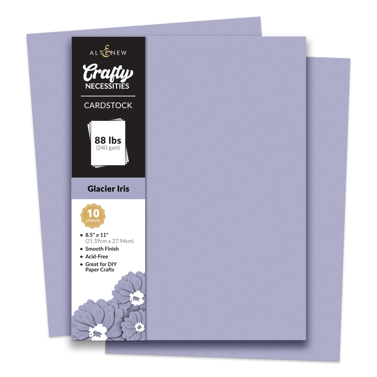 Altenew Crafty Necessities: Glacier Iris Cardstock (10 sheets)