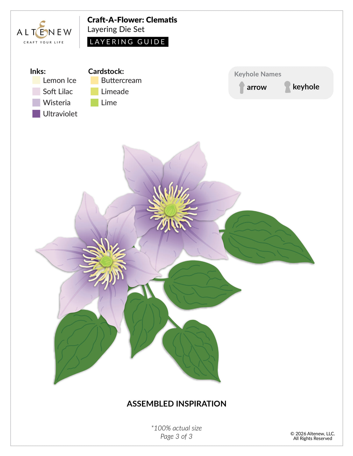 Altenew Craft-A-Flower: Clematis Layering Die Set