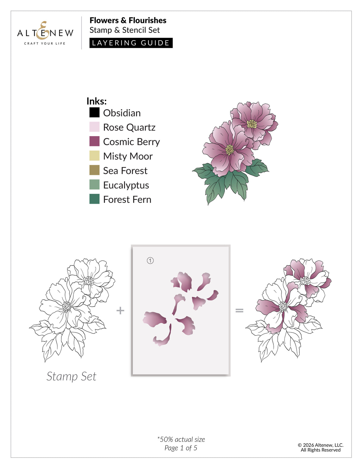 Altenew Flowers & Flourishes - Complete Bundle