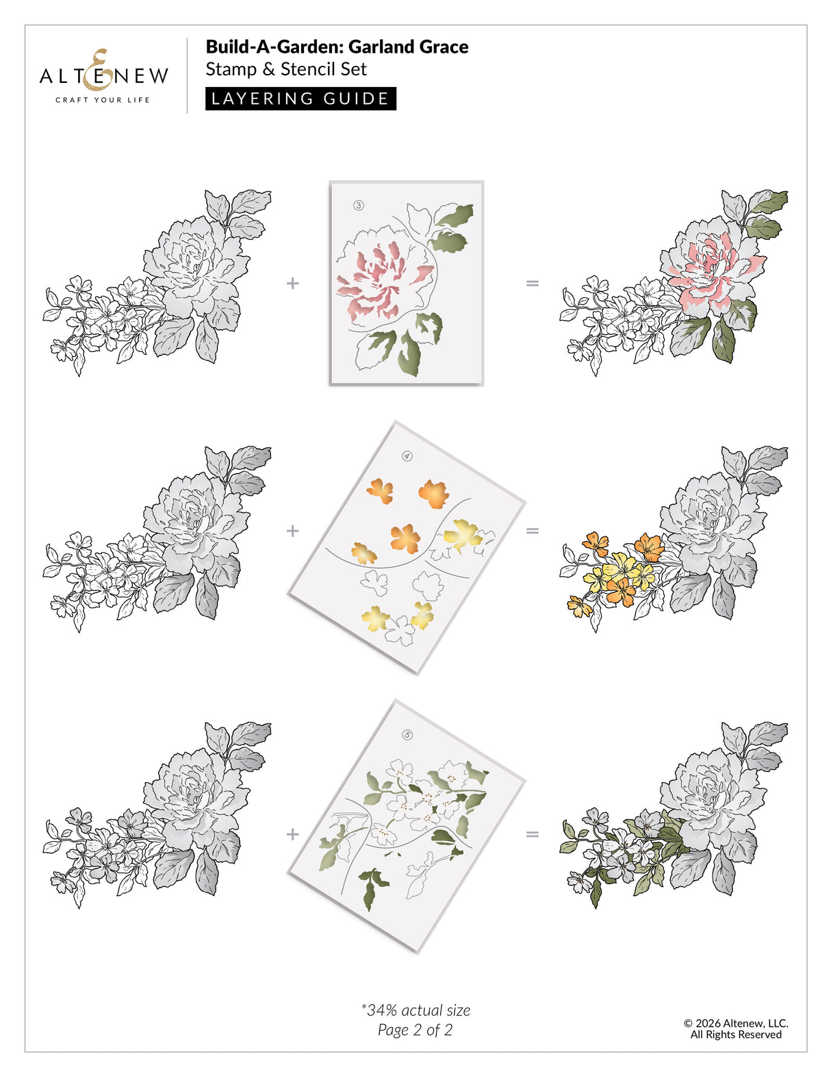 Altenew Build-A-Garden: Garland Grace & Add-on Die Bundle
