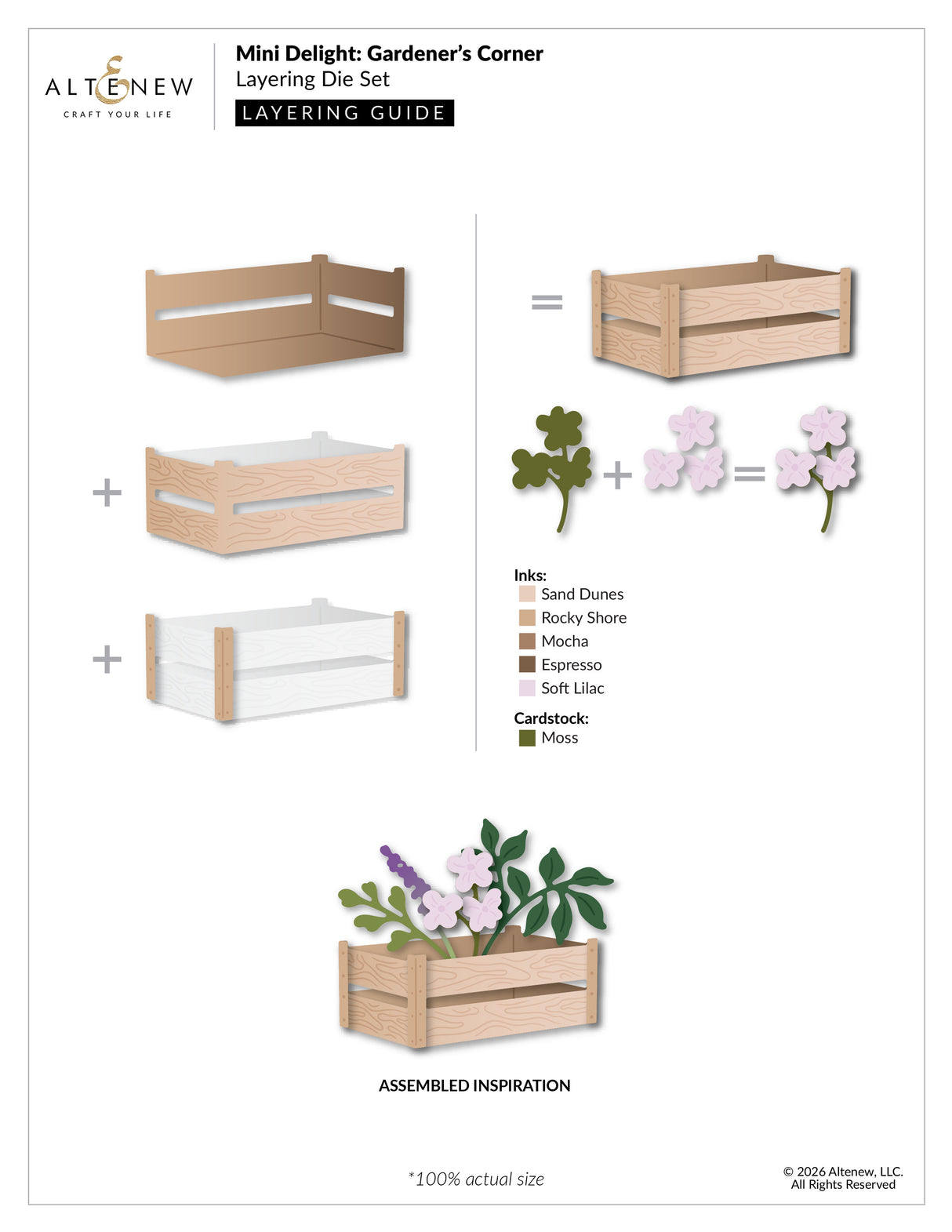 Altenew Mini Delight: Gardener's Corner Stamp & Die Set