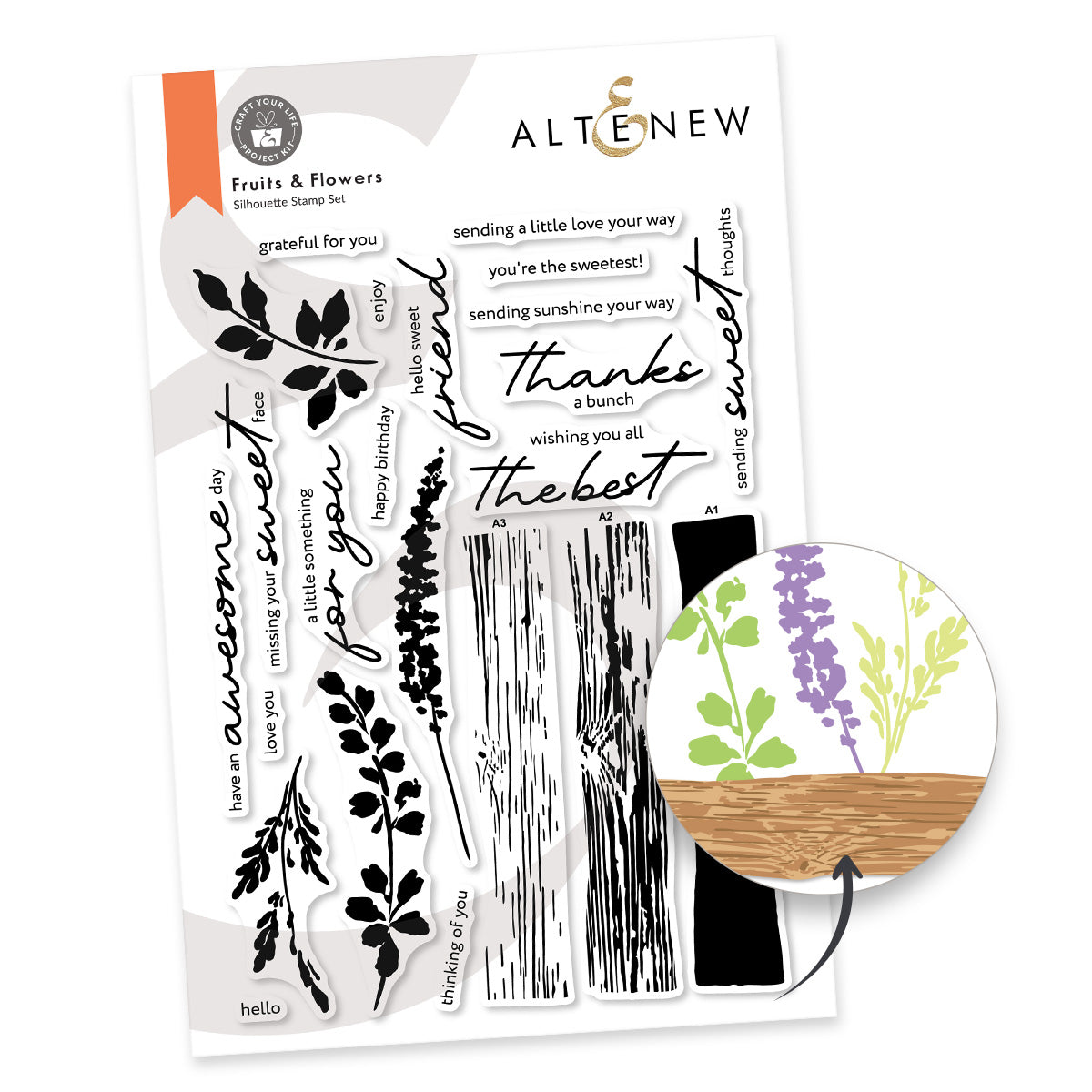 Altenew Craft Your Life Project Kit: Fruits & Flowers & Add-On Die Bundle