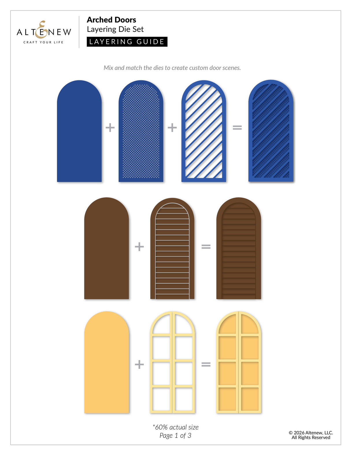 Altenew Arched Doors Layering Die Set