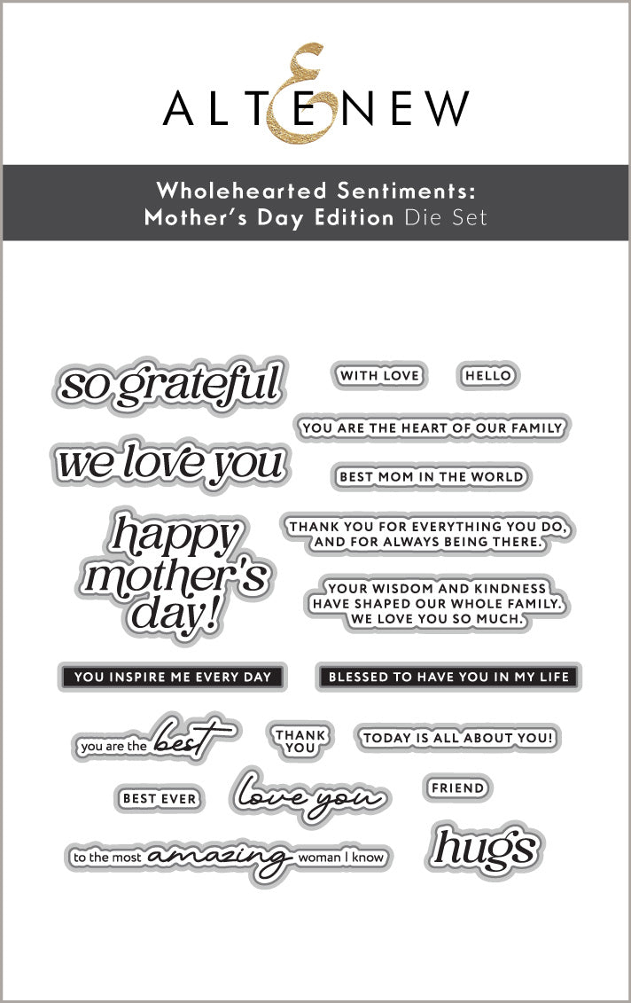 Altenew Wholehearted Sentiments: Mother’s Day Edition - Complete Bundle