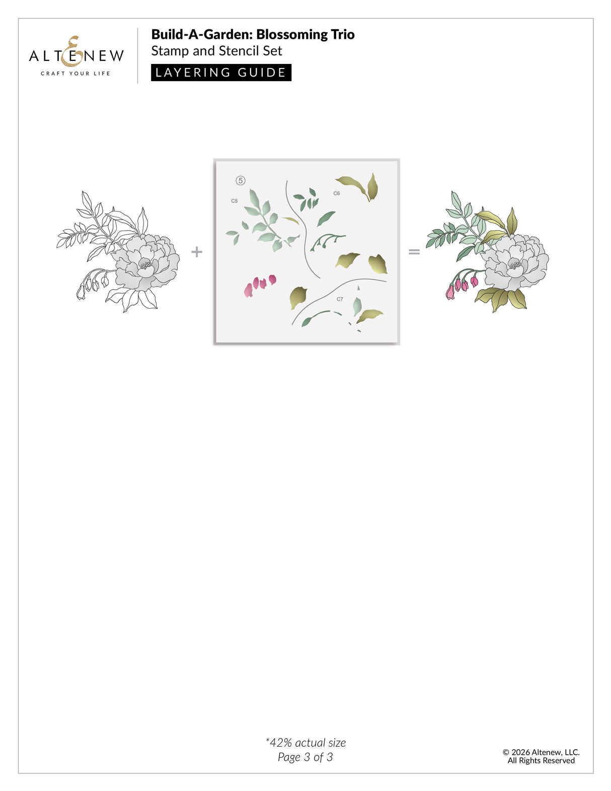 Altenew Build-A-Garden: Blossoming Trio & Add-on Die Bundle