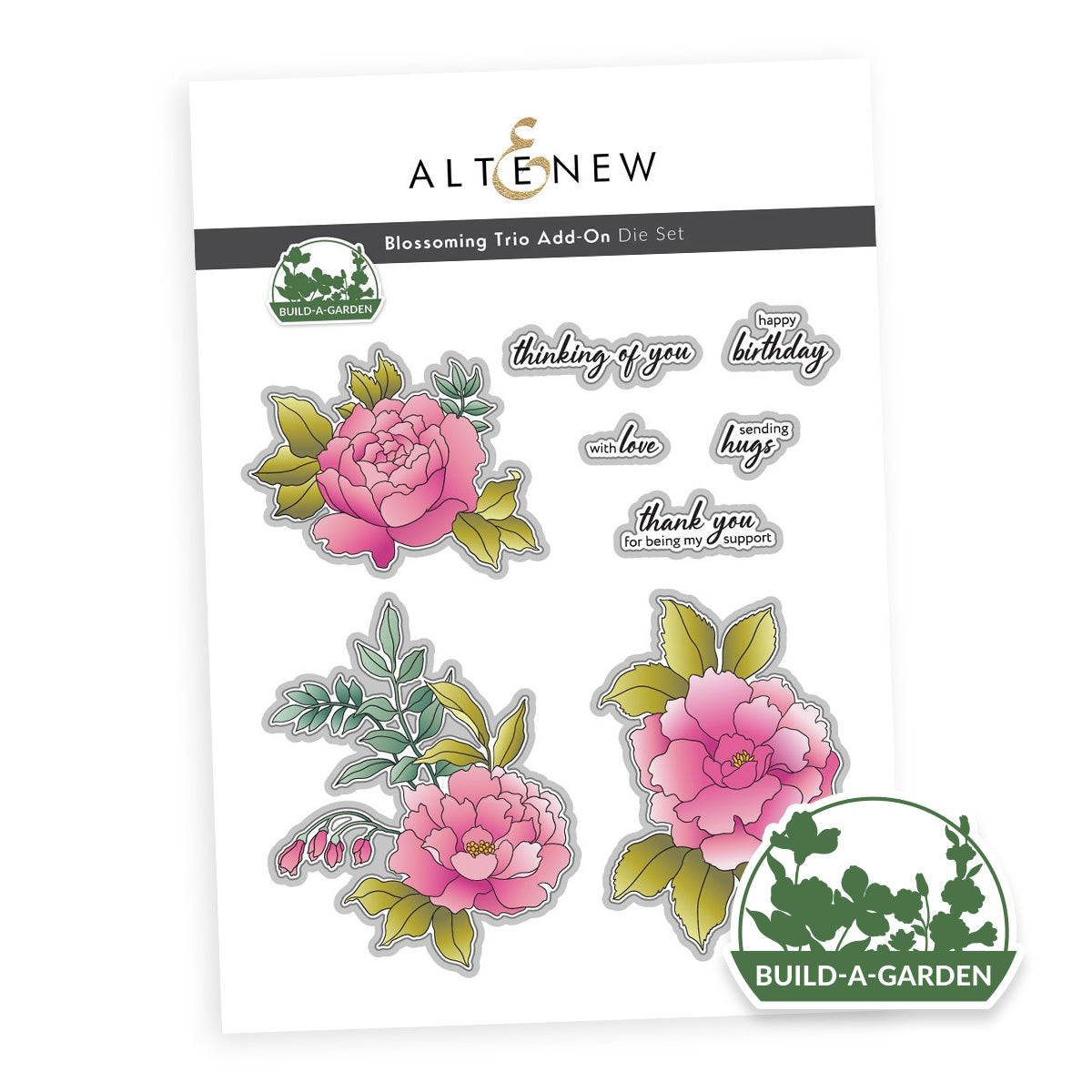 Altenew Build-A-Garden: Blossoming Trio & Add-on Die Bundle