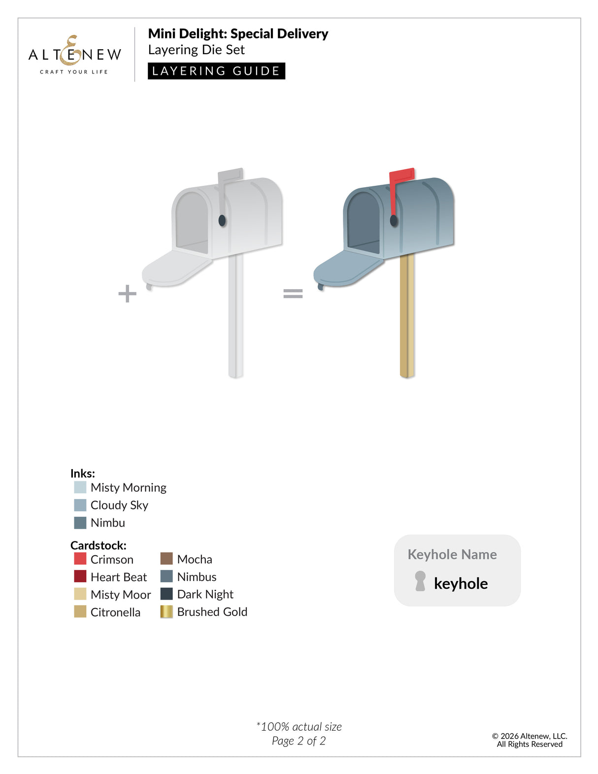 Altenew Mini Delight: Special Delivery Stamp & Die Set