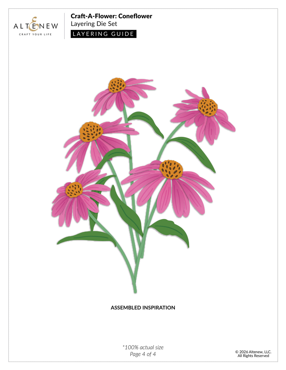 Altenew Craft-A-Flower: Coneflower Layering Die Set - ALT11508