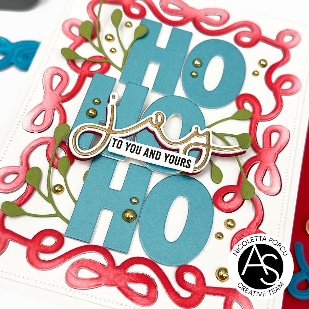 Alex Syberia Designs Bow Ho Ho Frame Die Set