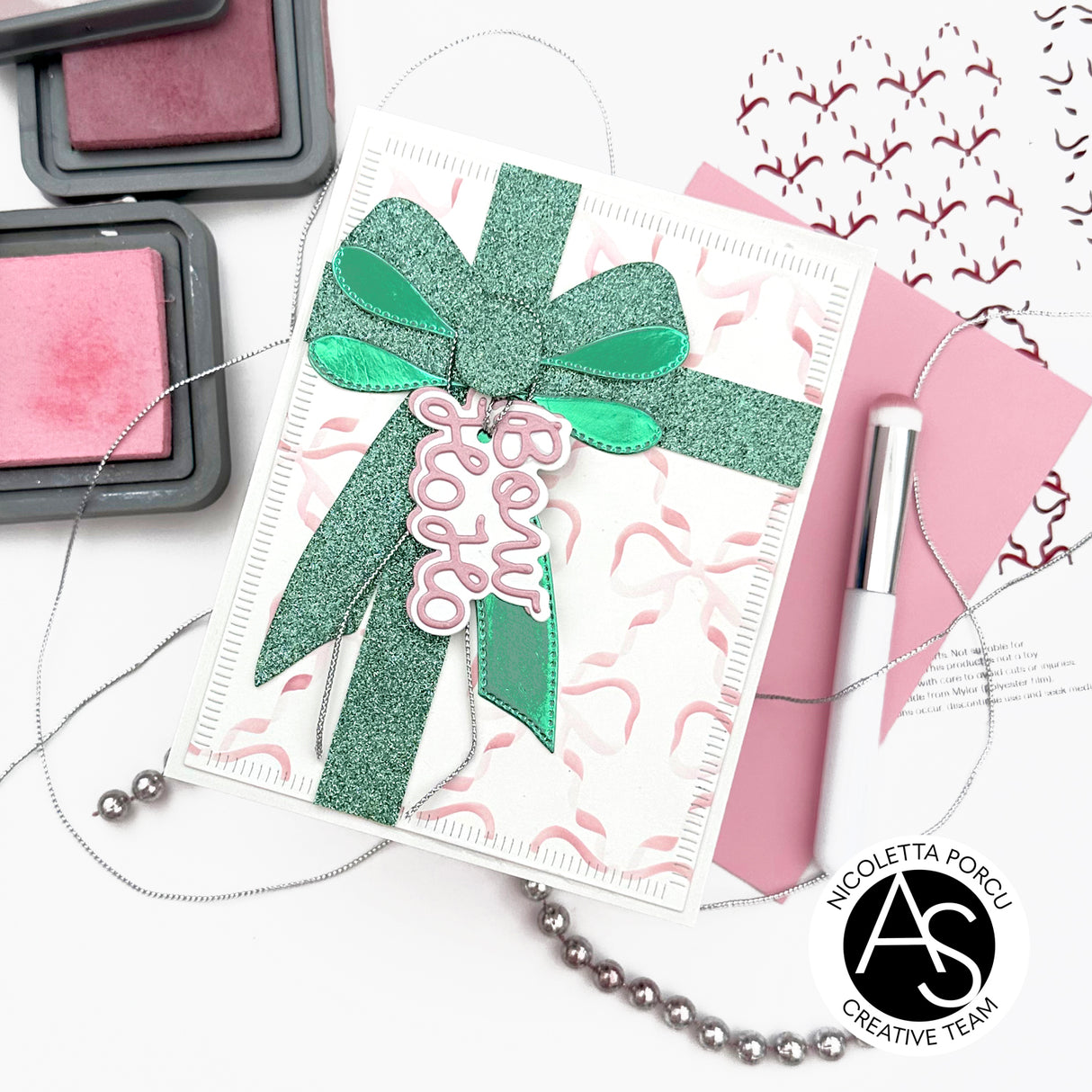 Alex Syberia Designs Chic Bows Stencil Set