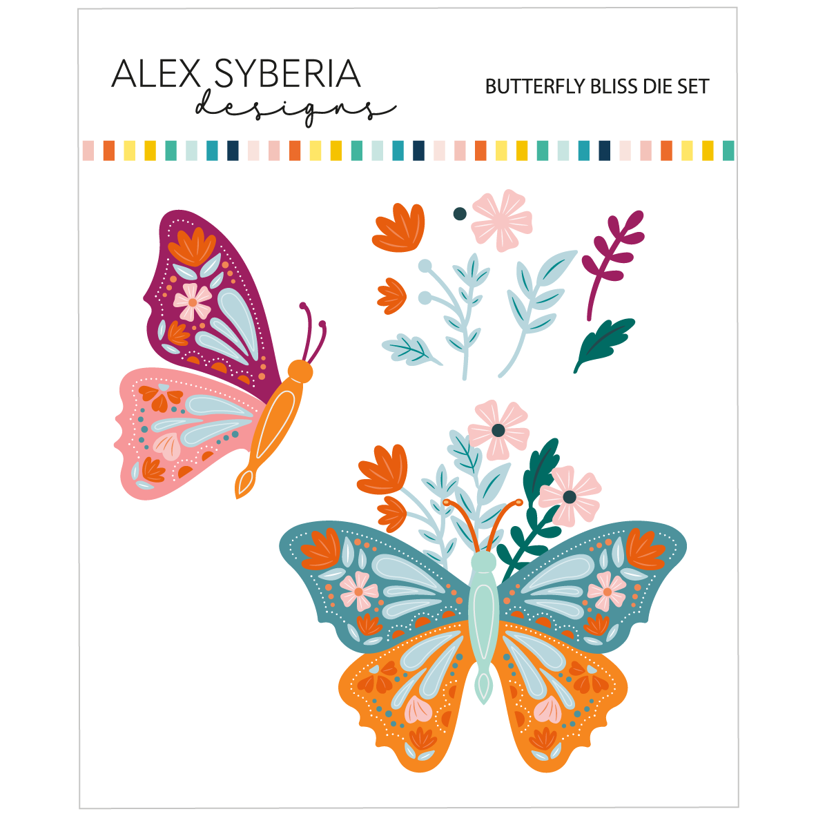 Alex Syberia Designs Butterfly Bliss Die set ASD-D-196