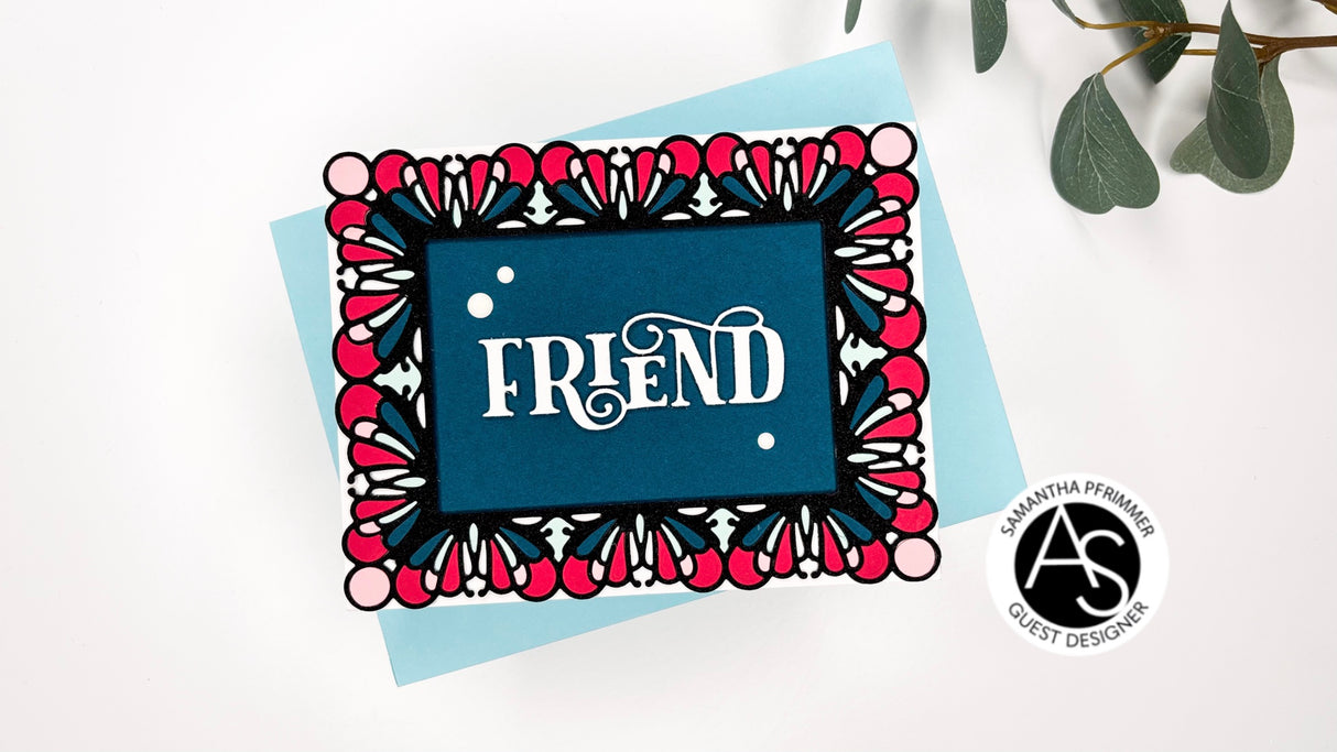 Alex Syberia Designs Delicate Frame & Friend Die Set ASD-D-215