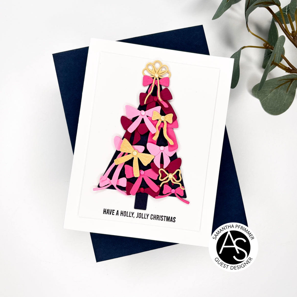 Alex Syberia Designs Build-a-Bow Christmas Tree Die Set