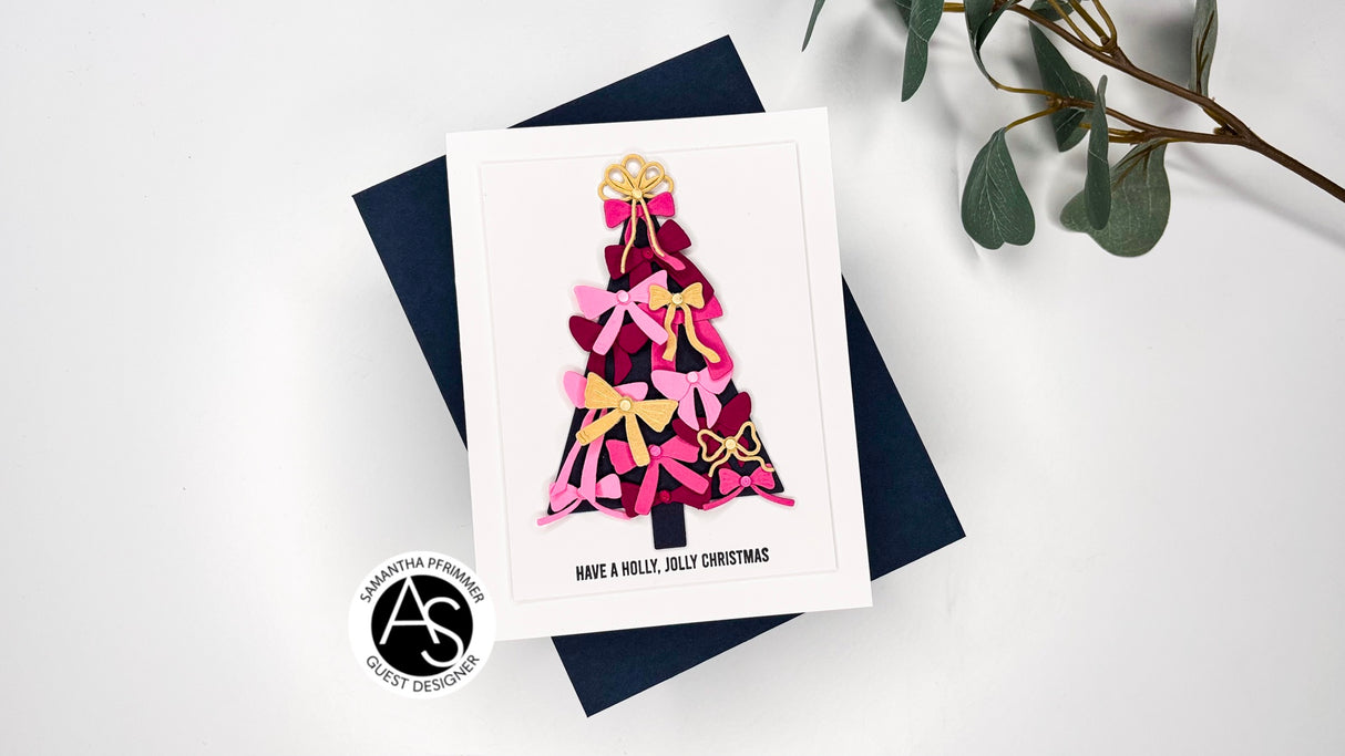 Alex Syberia Designs Build-a-Bow Christmas Tree Die Set