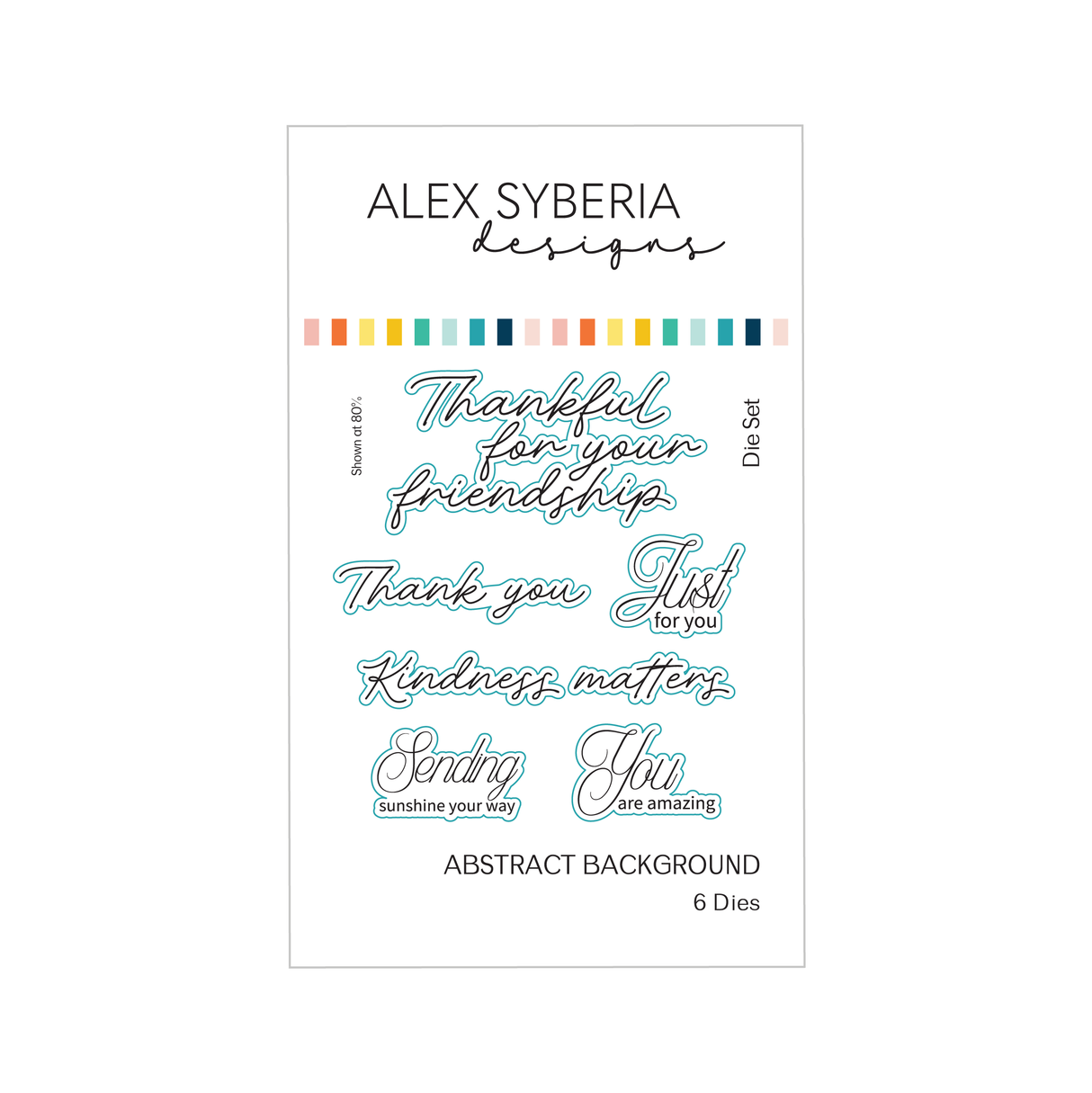 Alex Syberia Designs Abstract Background Stamp Set & Die set