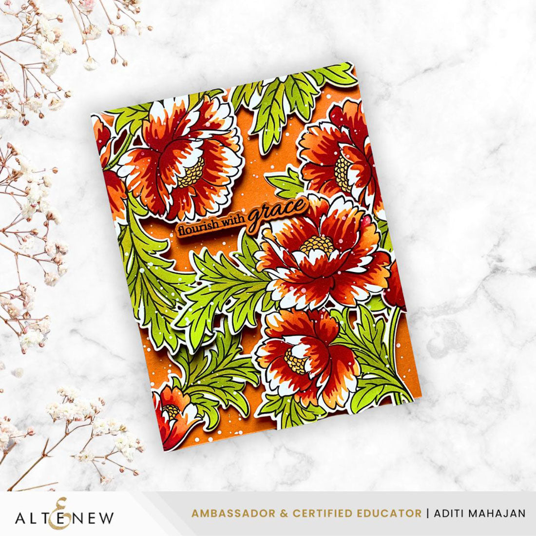 Altenew Build-A-Garden: Scripted in Bloom & Add-on Die Bundle