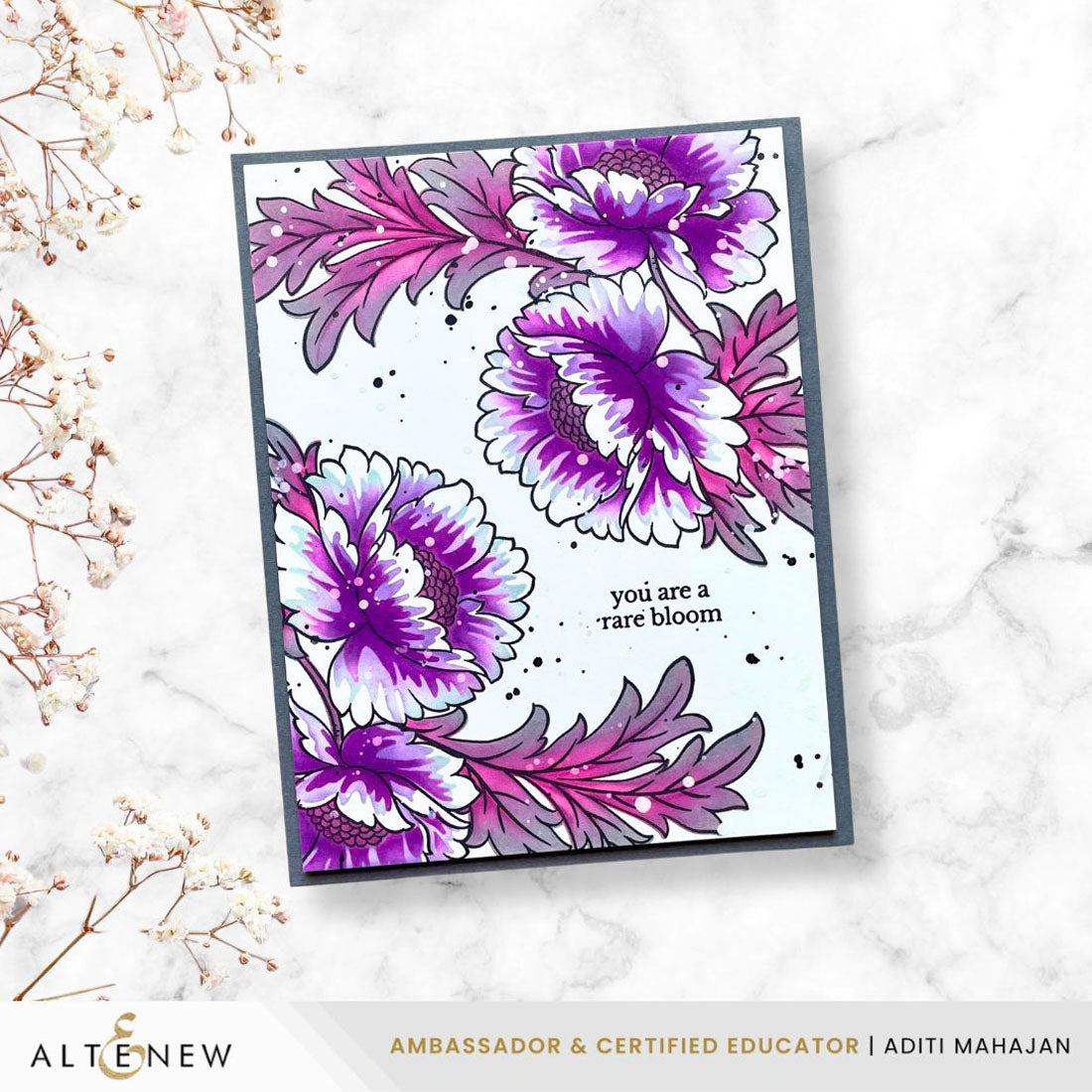 Altenew Build-A-Garden: Scripted in Bloom & Add-on Die Bundle