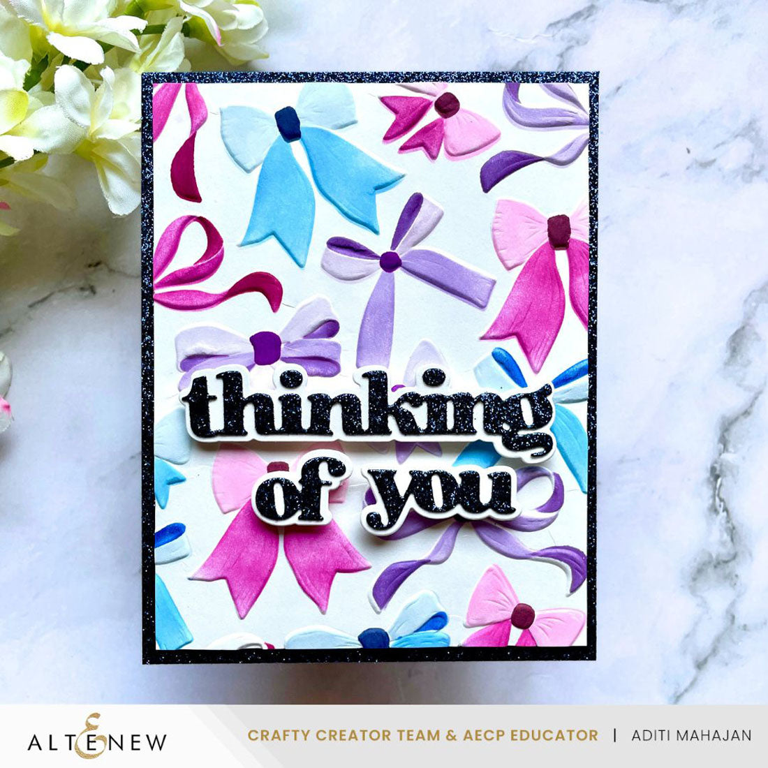 Altenew Elegant Bows - Complete Bundle (Stencil, Die & Embossing Folder)