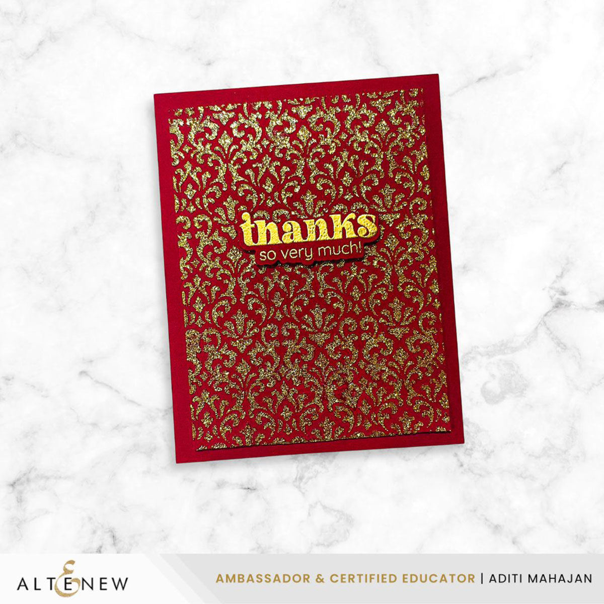 Altenew Gold Glitter Relief Paste